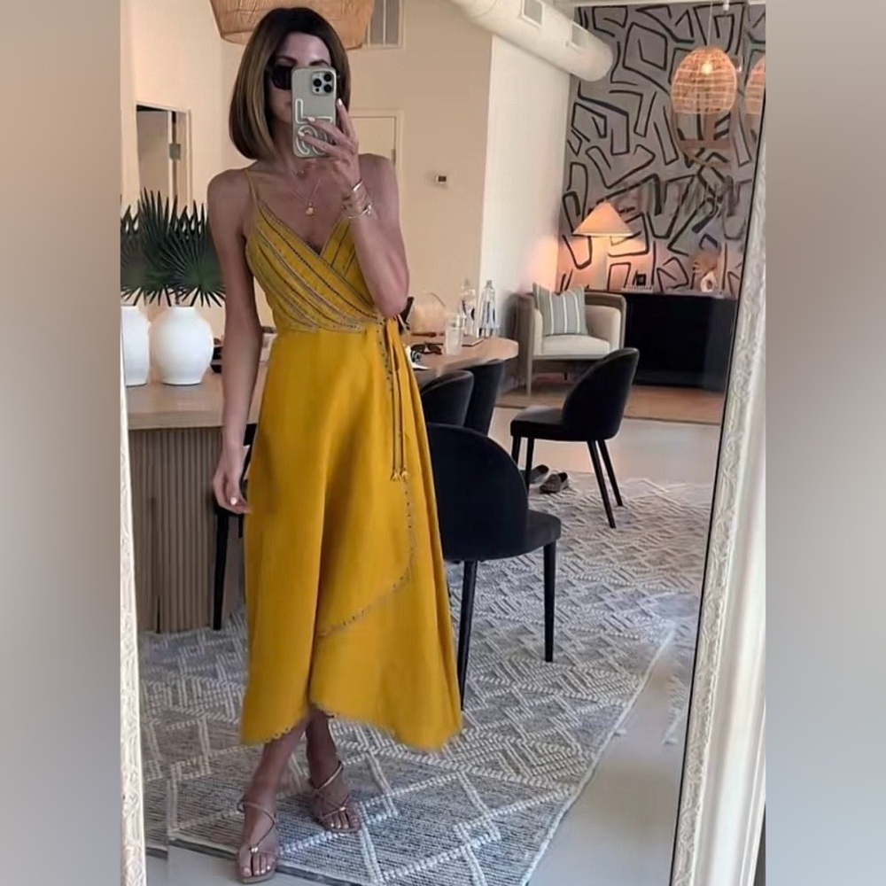 FARM Rio Bananas Maxi Wrap Dress